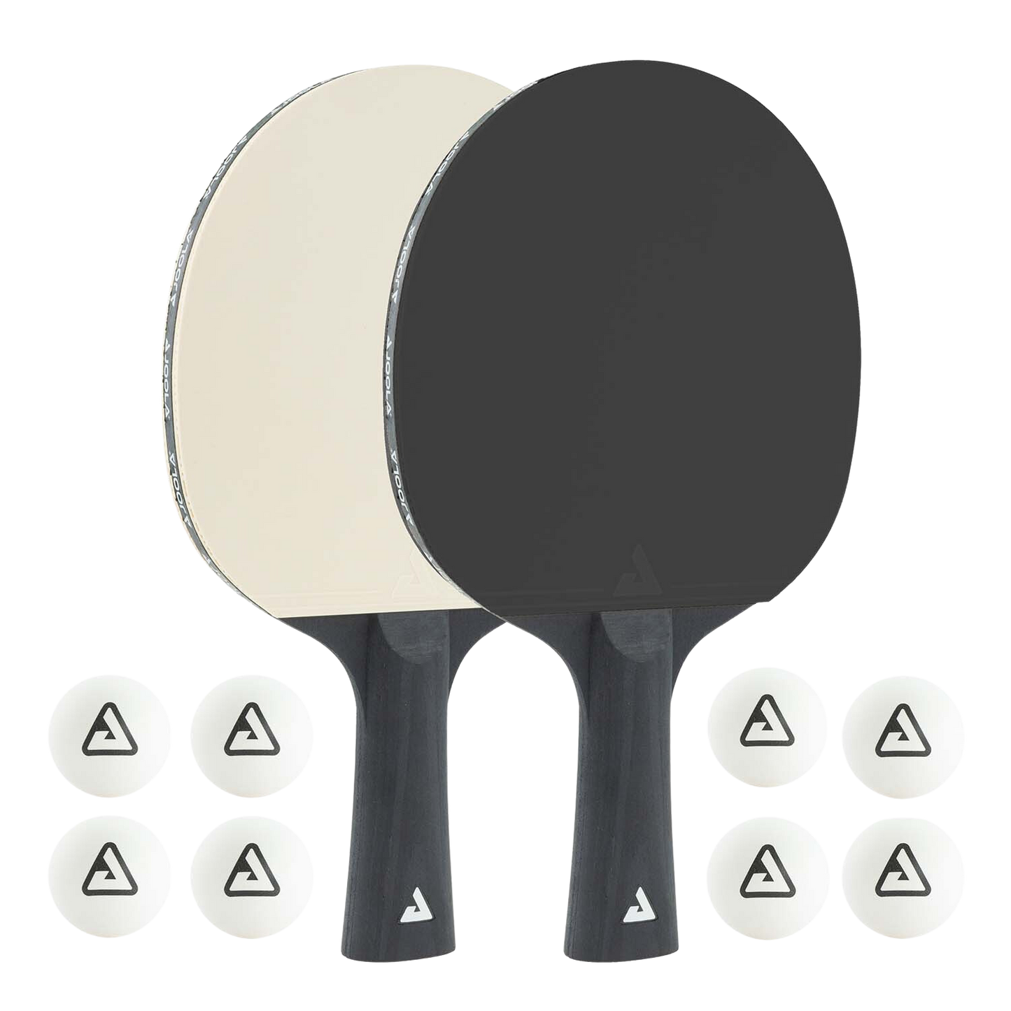 Set Black & White (2 Palas + 8 Pelotas)