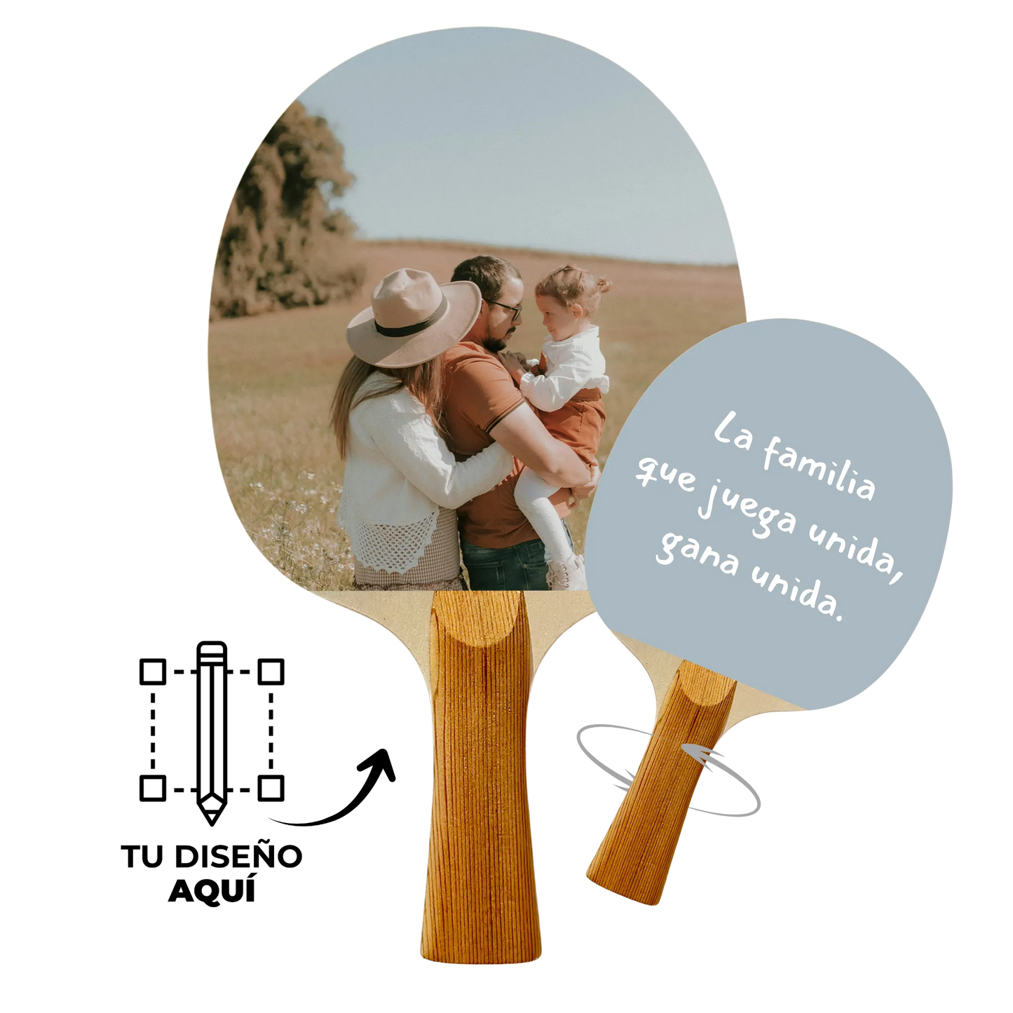 Pala Personalizada 2 Caras